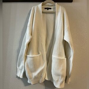 Quince White Organic Cotton Cardigan